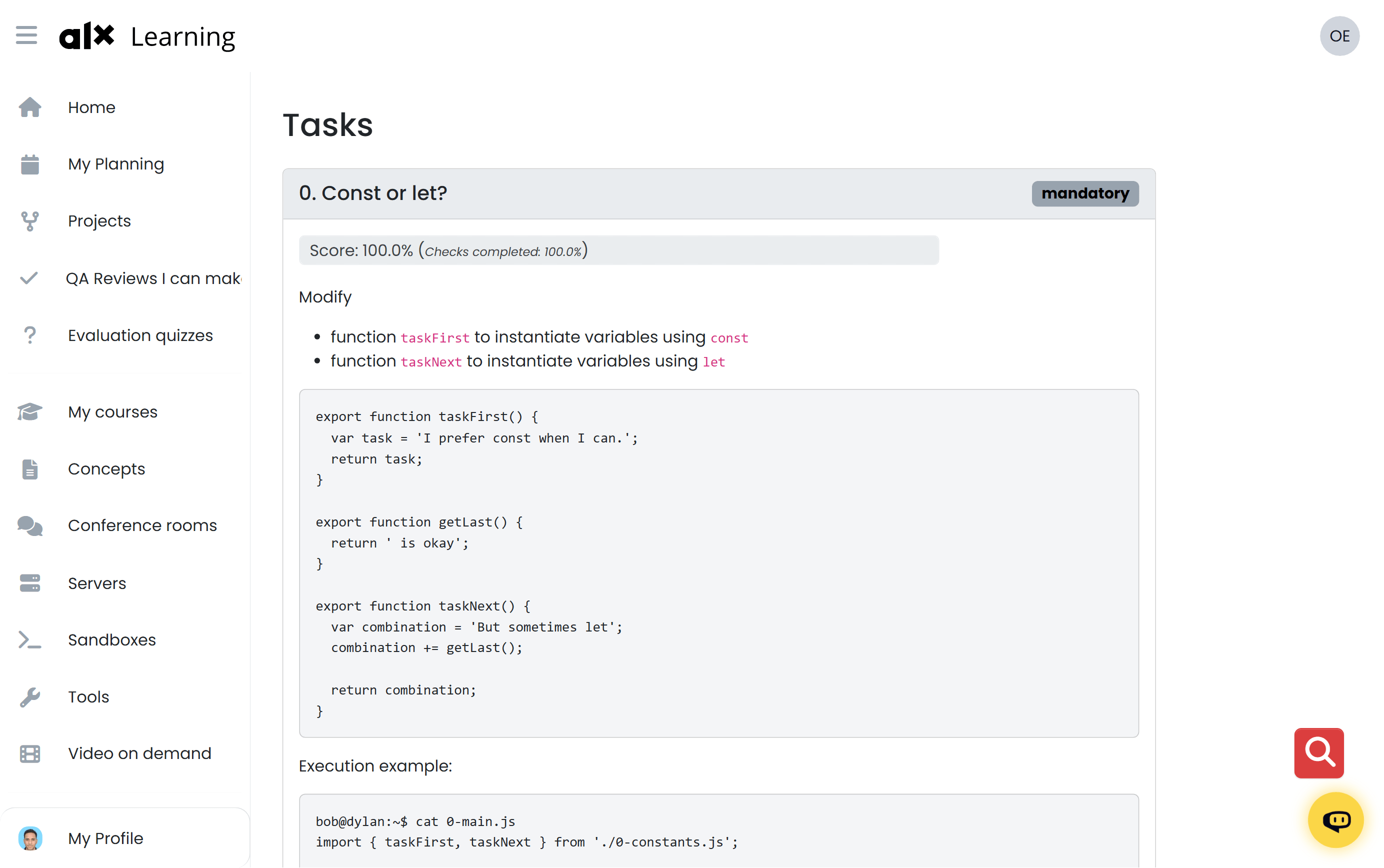 ALX Code Focus